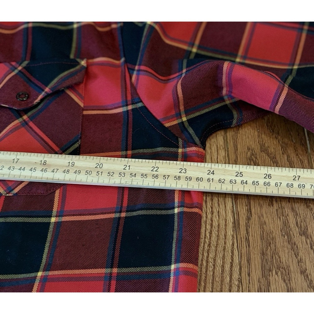 Dixxon Flannel x Steve Caballero Dragon Red Plaid Shirt Men's Large LS Snap - Picture 8 of 8